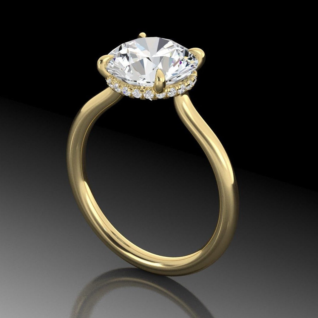 Low Profile Engagement Ring 