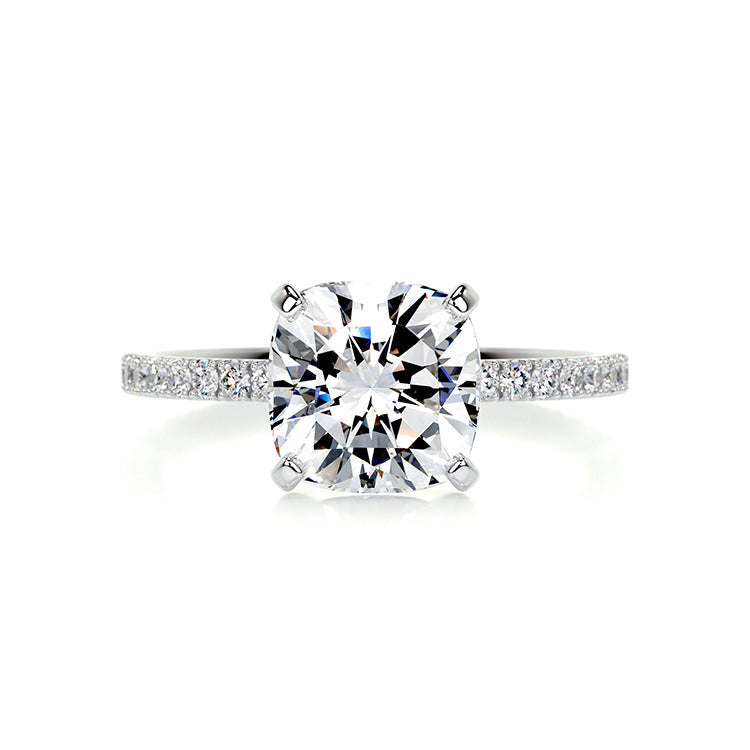 Cushion cut pave on sale band